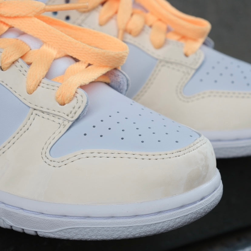 NIKE DUNK LOW (PS) / PALE IVORY-MELON TINT-FOOTBALL GREY