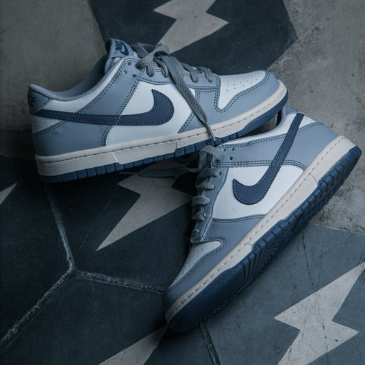 NIKE DUNK LOW (GS) / SUMMIT WHITE-LIGHT CARBON-WOLF GREY